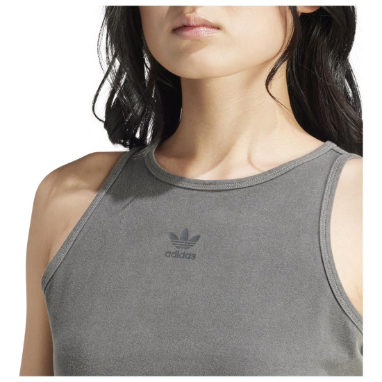 Adidas Γυναικεία αμάνικη μπλούζα Essentials+ Crop Tank Top